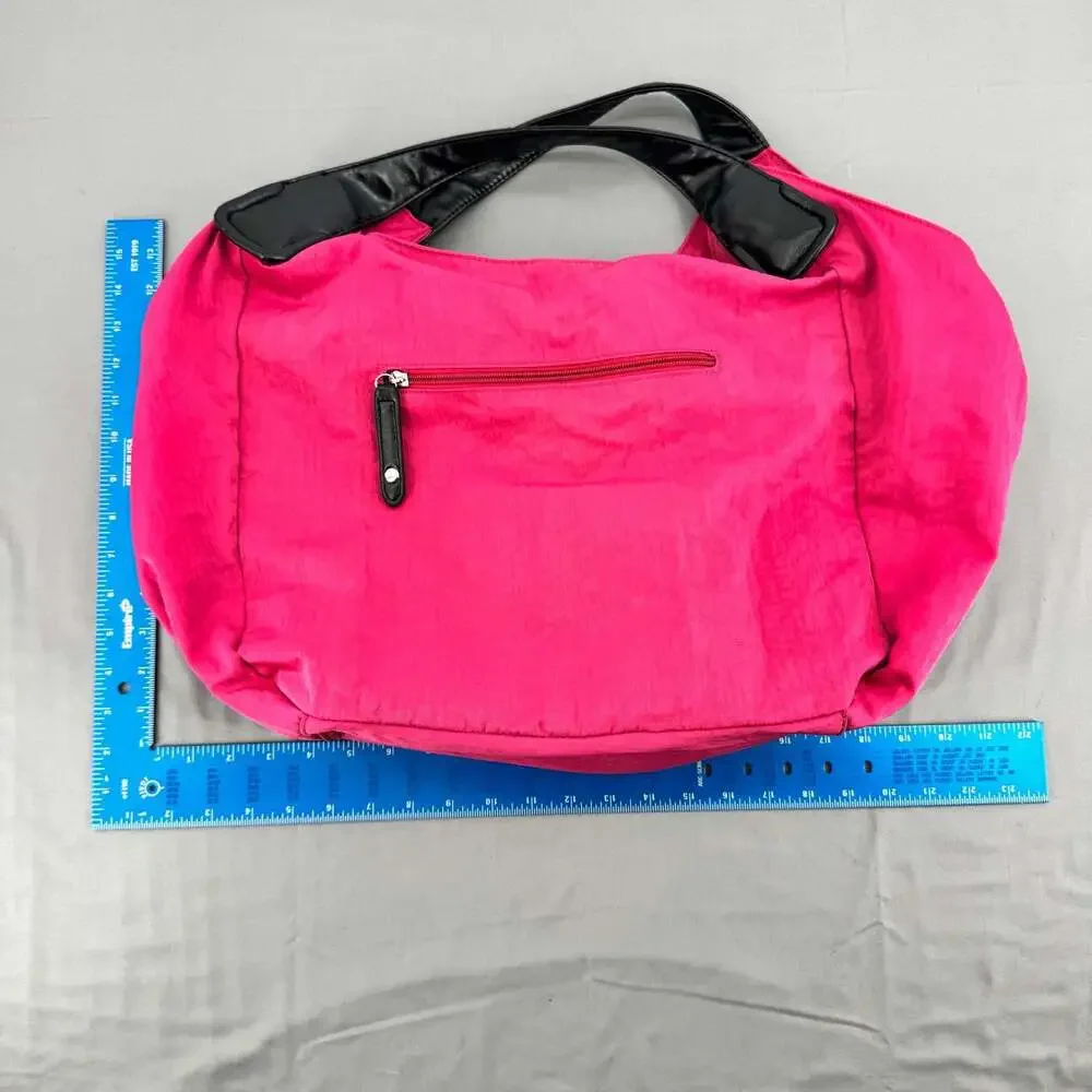 Hobo International Magenta Pink Nylon Extra Large Shoulder Bag
